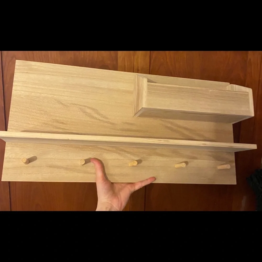 NWT Threshold Wooden Entry Wall Unit